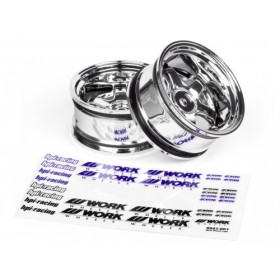HPI RACING WORK MEISTER S1 WHEEL 26mm CHROME (9mm OFFSET)