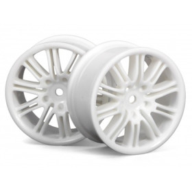 HPI RACING 10 SPOKE MOTOR SPORT WHEEL 26MM WHITE