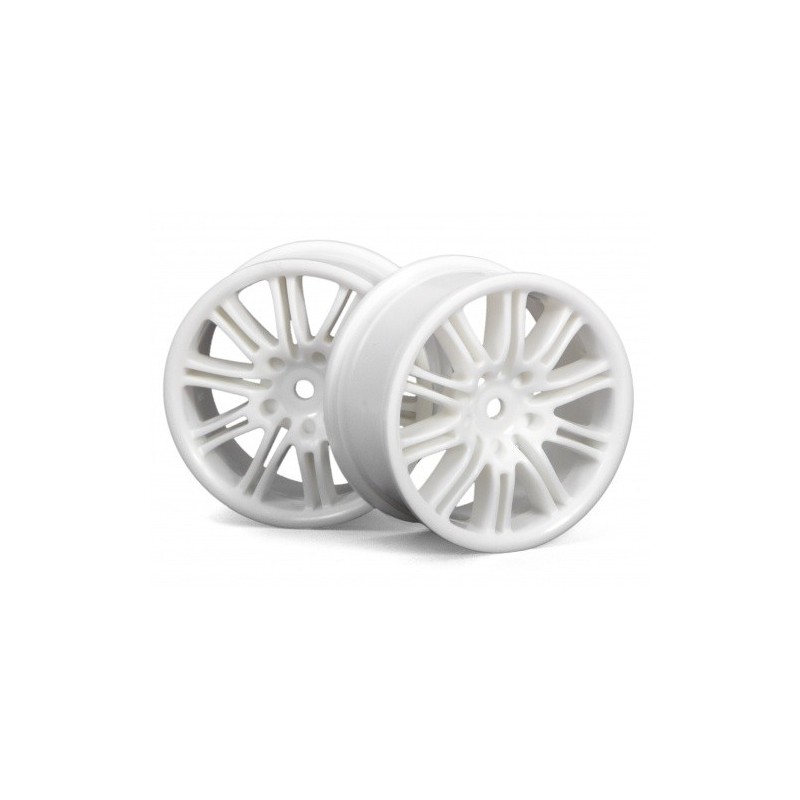 HPI RACING 10 SPOKE MOTOR SPORT WHEEL 26MM WHITE