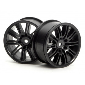 HPI RACING 10 SPOKE MOTOR SPORT WHEEL 26MM BLACK