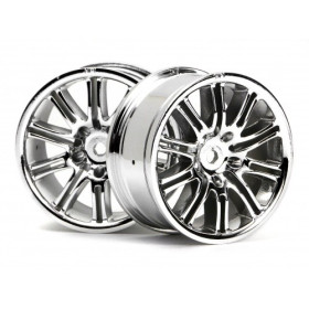 HPI RACING 10 SPOKE MOTOR SPORT WHEEL 26MM CHROME