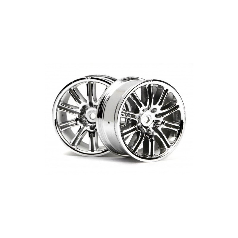 HPI RACING 10 SPOKE MOTOR SPORT WHEEL 26MM CHROME