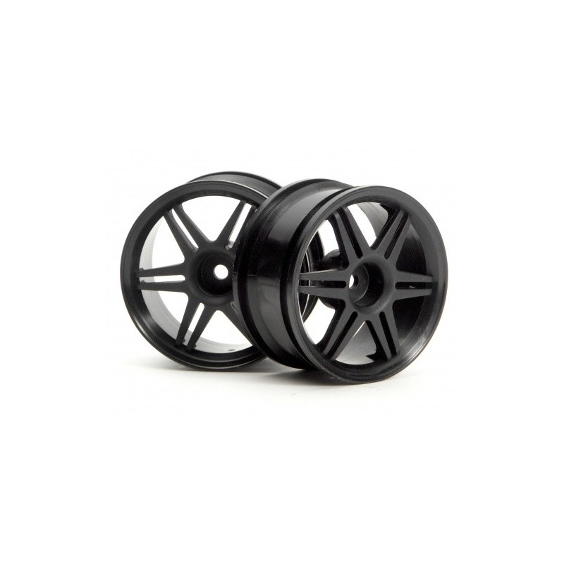 HPI RACING 12 SPOKE CORSA WHEEL BLACK 26MM (3MM OFFSET)