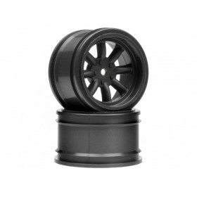HPI RACING VINTAGE 8 SPOKE WHEEL 31mm GUNMETAL 6mm OFFSET