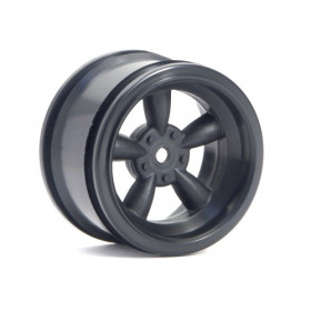 HPI RACING VINTAGE 5 SPOKE WHEEL 31MM (WIDE) BLACK (6MM OFFSET)