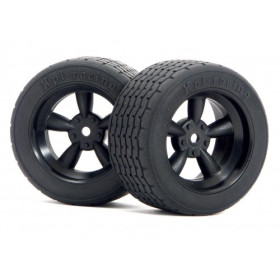 HPI RACING VINTAGE 5 SPOKE WHEEL 31MM (WIDE) BLACK (6MM OFFSET)