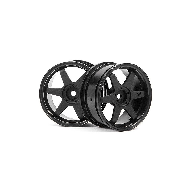 HPI RACING TE37 WHEEL 26MM BLACK (3MM OFFSET)
