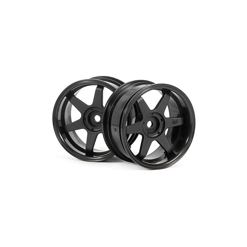 HPI RACING TE37 WHEEL 26MM BLACK (6MM OFFSET)
