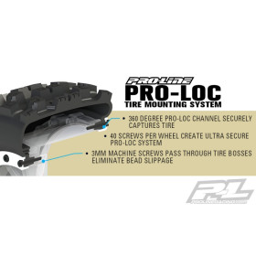 PRO-LINE Koła 2szt. Badlands MX43 Pro-Loc MT 1/5 - TRAXXAS X-Maxx (10131-13)