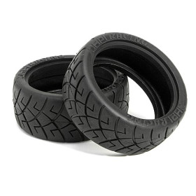 HPI RACING X PATTERN RADIAL TIRE 26MM D COMPOUND