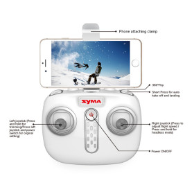 Dron SYMA X15W - WiFi, Kamera HD, Barometr, FPV (Biały)