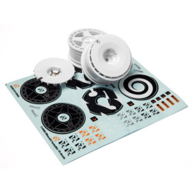 HPI RACING FIFTEEN52 TURBOMAC WHEEL WHITE (26MM/2PCS)