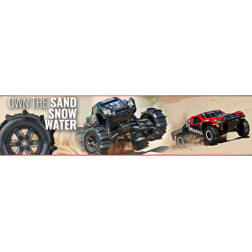 TRAXXAS Koła łopatowe / Paddle Tires & Black Wheels - X-Maxx
