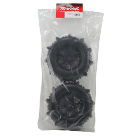 TRAXXAS Koła łopatowe / Paddle Tires & Black Wheels - X-Maxx