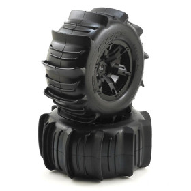 TRAXXAS Koła łopatowe / Paddle Tires & Black Wheels - X-Maxx