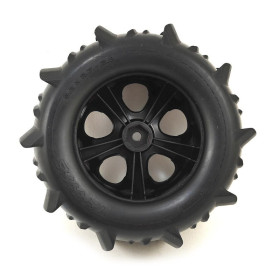 TRAXXAS Koła łopatowe / Paddle Tires & All-Star Black Chrome Wheels 2.8"