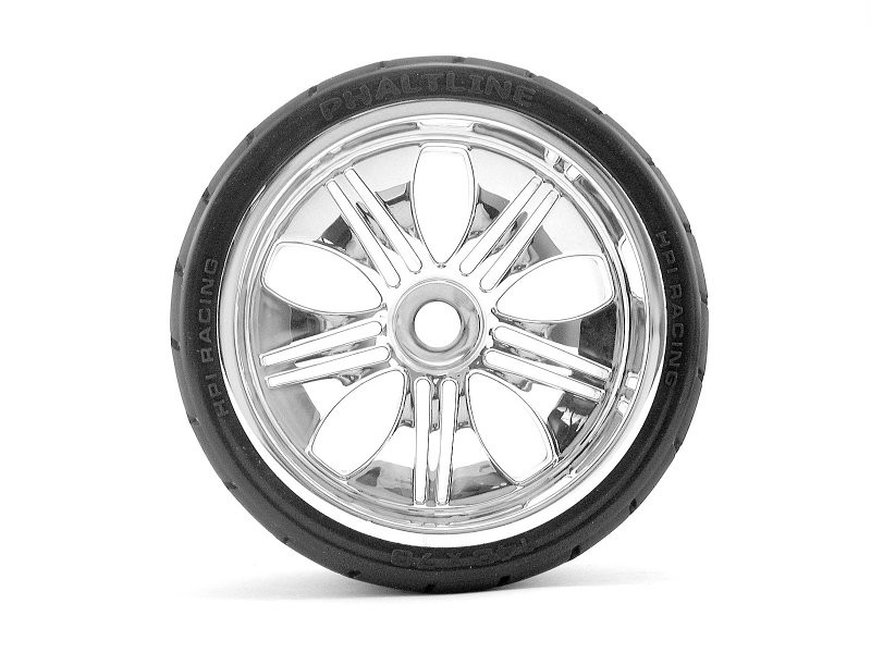 Koła asfaltowe HPI RACING - MOUNTED PHALTLINE TIRE 140x70mm on TREMOR WHEEL CHROME