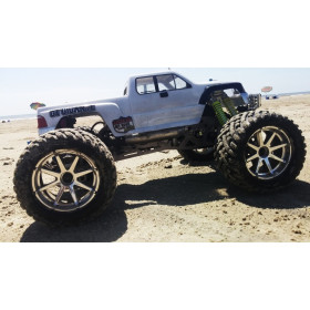 HPI RACING Koła GOLIATH TIRE + BLAST WHEEL CHROME MT 1/8 2szt.