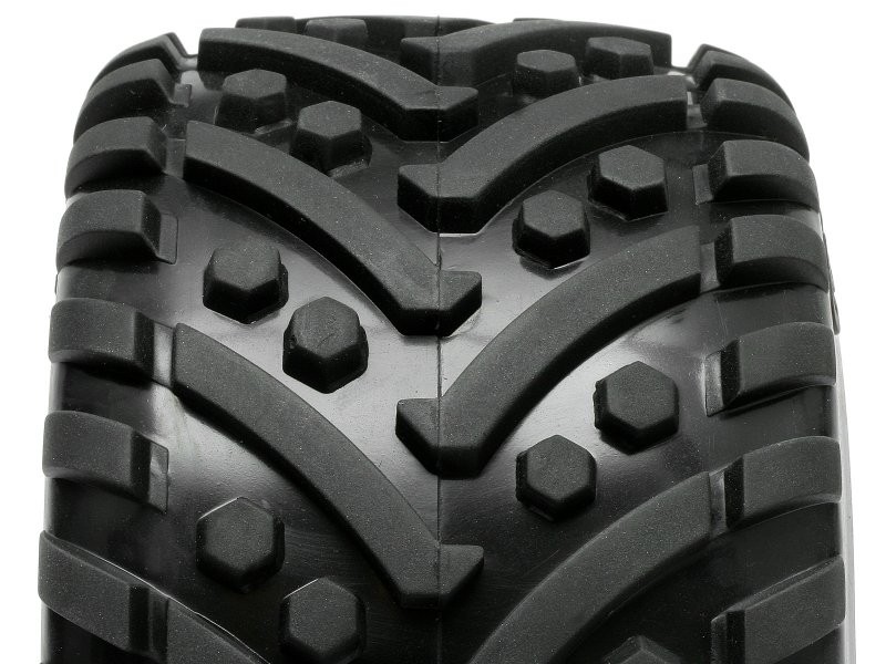 Koła HPI RACING MOUNTED GOLIATH TIRE ON BLAST WHEEL CHROME