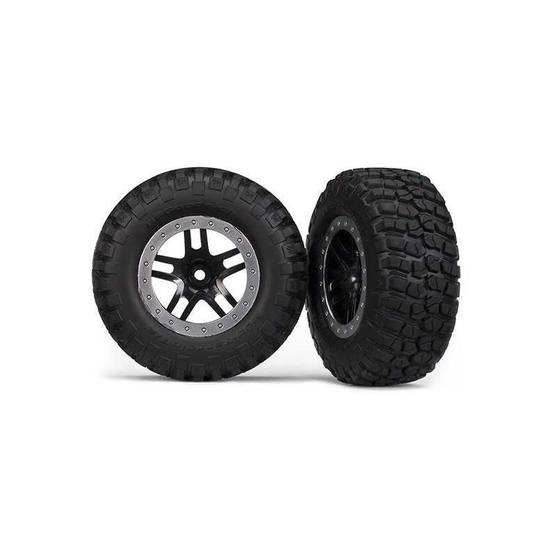 TRAXXAS Koła 2szt. Tires BFGoodrich Mud Terrain + SCT Split Spoke Wheels SC 1/10