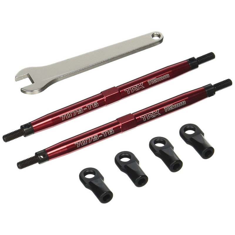 TRAXXAS Aluminiowe elementy zawieszenia / Toe links, Maxx 7075-T6 112mm, front