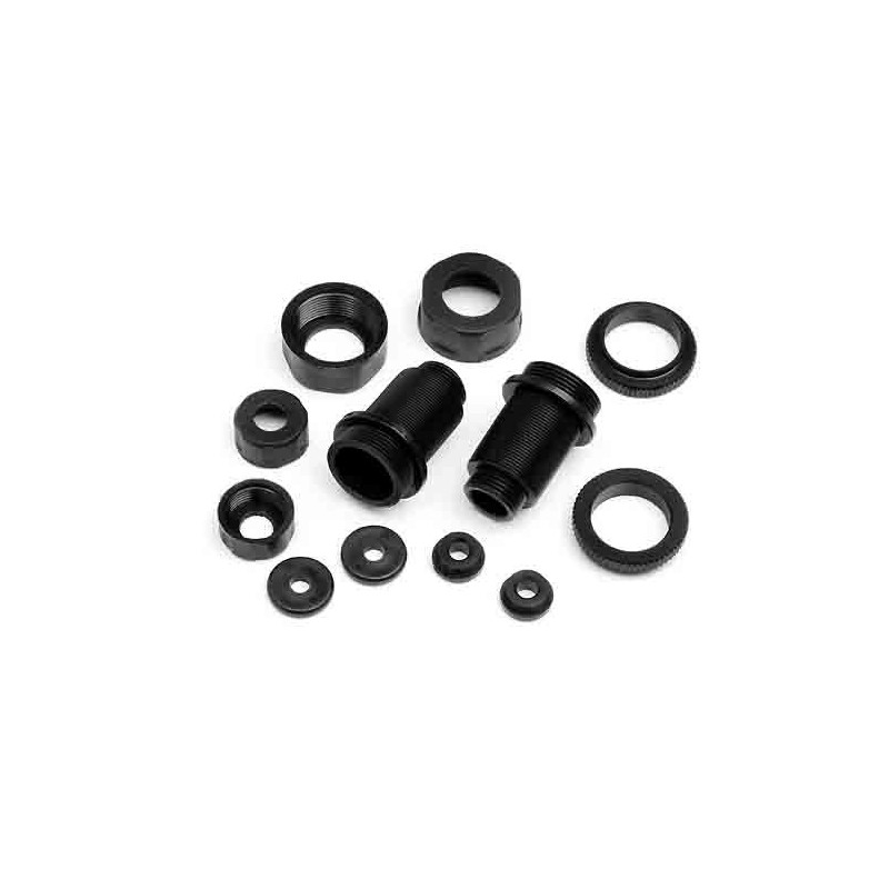 HPI RACING SHOCK BODY AND CYLINDER NUT SET (2pcs)