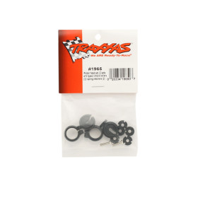 TRAXXAS Piston head set, (2 sets of 3 types)/ shock collars (2)/ spring retainers (2)