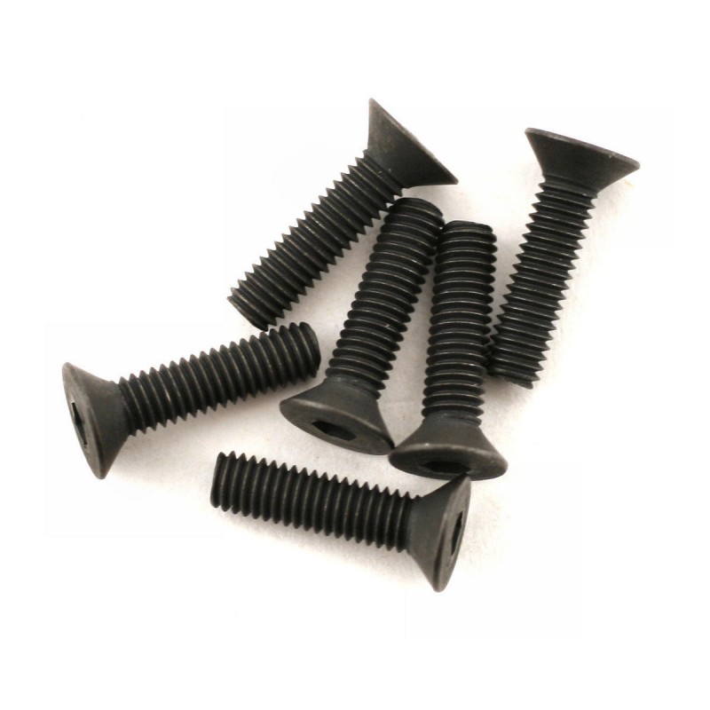 TRAXXAS Screws, 3x12mm countersunk machine (6) (hex drive)