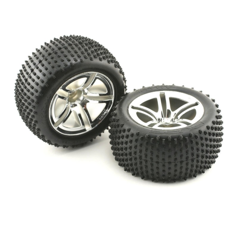 TRAXXAS Koła 2szt. Twin-Spoke Wheels 2.2" & Alias Tires 1/10
