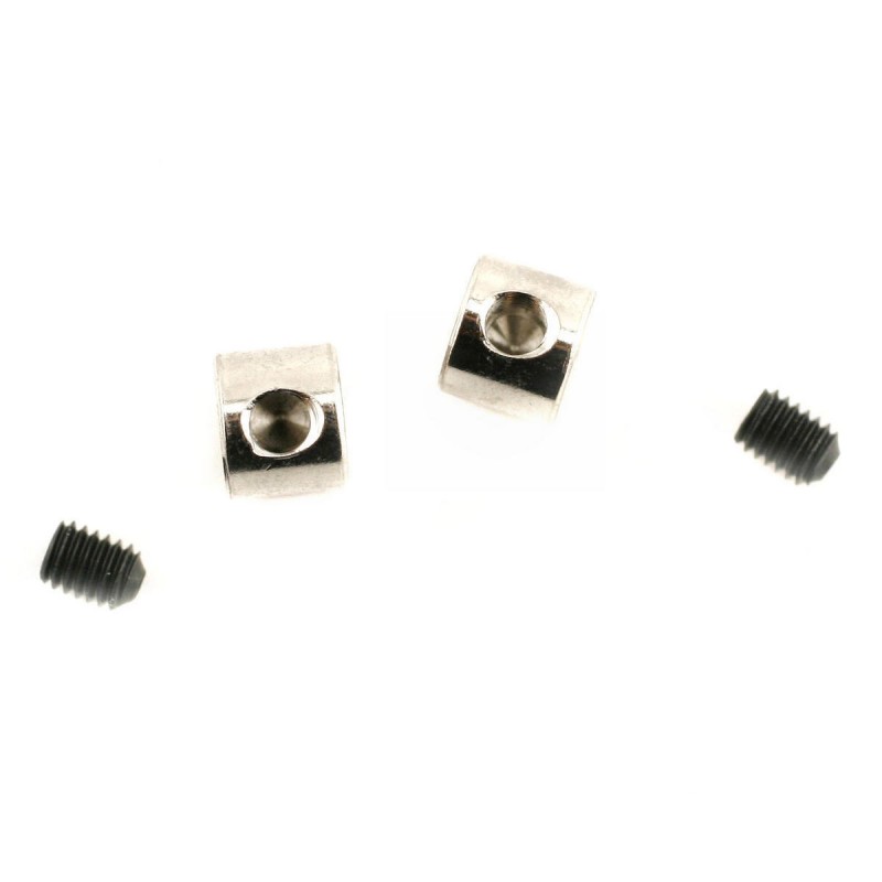 TRAXXAS Collars, screw (2)/ set screws, 3mm (2)