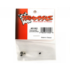 TRAXXAS Collars, screw (2)/ set screws, 3mm (2)