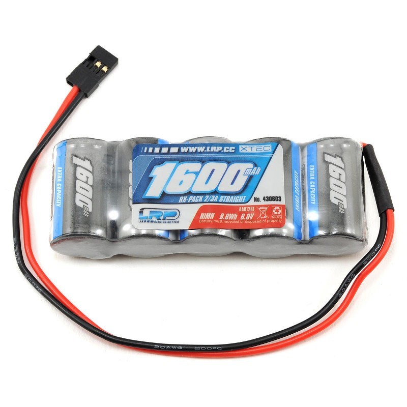 LRP Akumulator odbiornika XTEC RX 6V 1600mAh JR - Płaski
