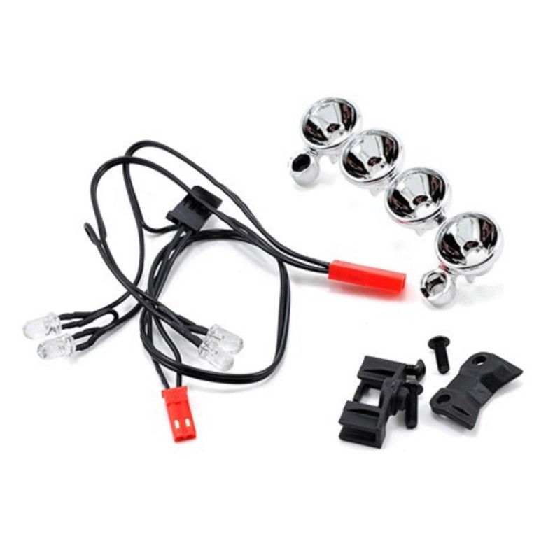 TRAXXAS Oświetlenie LED Lightbar Chrome 4 Clear Lights