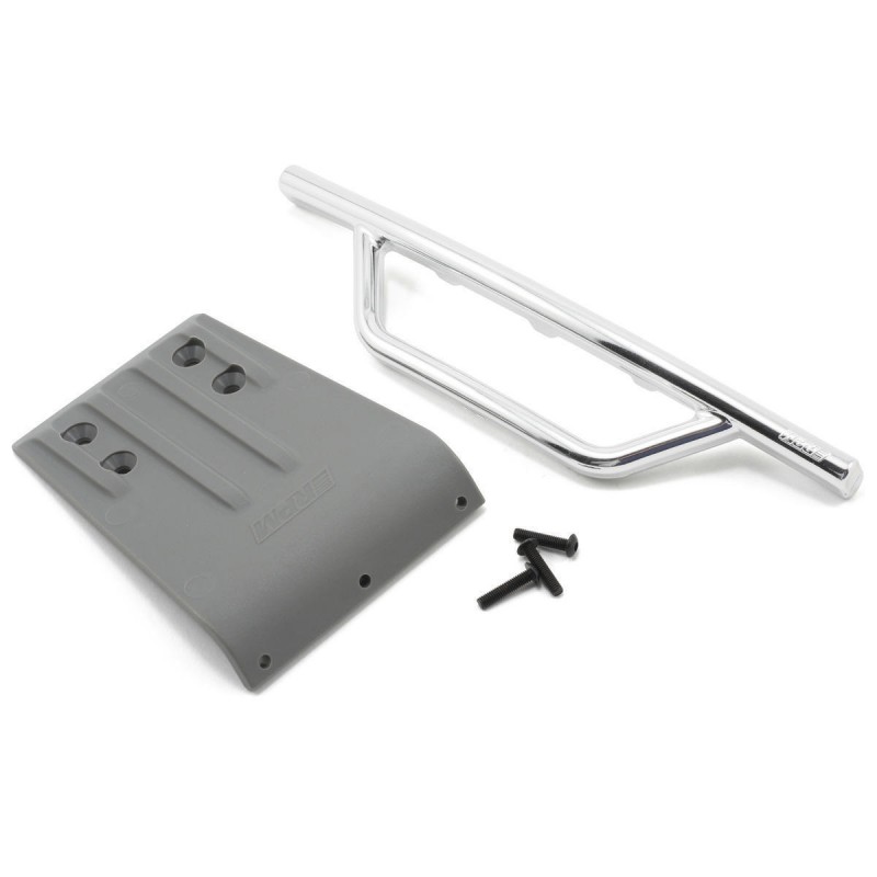 RPM Zderzak przedni z osłoną (chromowany) / Front Bumper & Skid Plate (Chrome) 5835