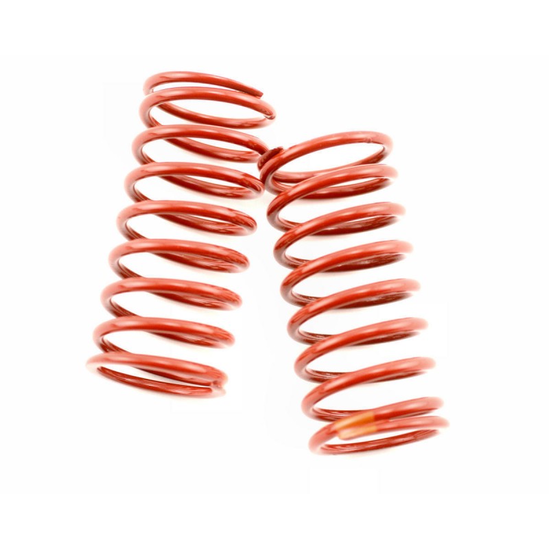 TRAXXAS Spring, shock (red) (GTR) (3.2 rate orange) (1 pair)