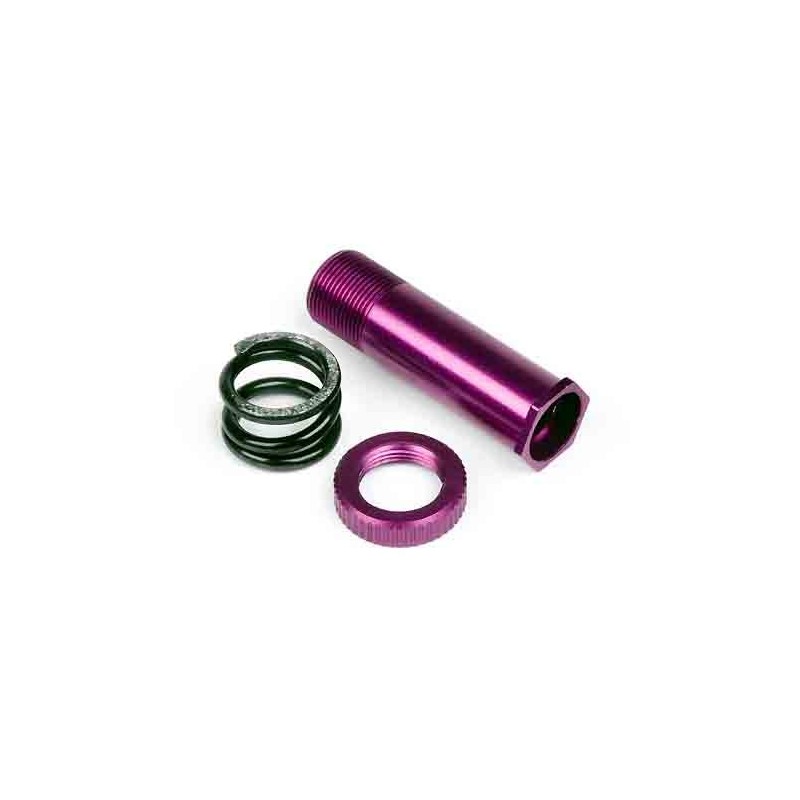 HPI RACING SERVO SAVER POST NUT SPRING SET (PURPLE)