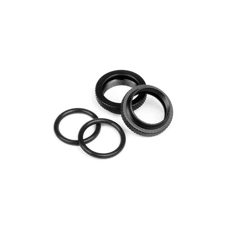 HPI RACING SHOCK PRE-LOAD COLLAR (Black/2pcs)