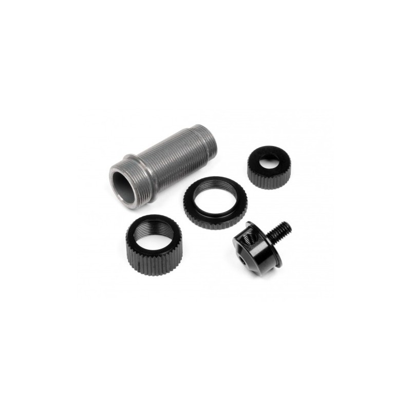 HPI RACING LOW FRICTION SHOCK BODY/END SET (BLACK)