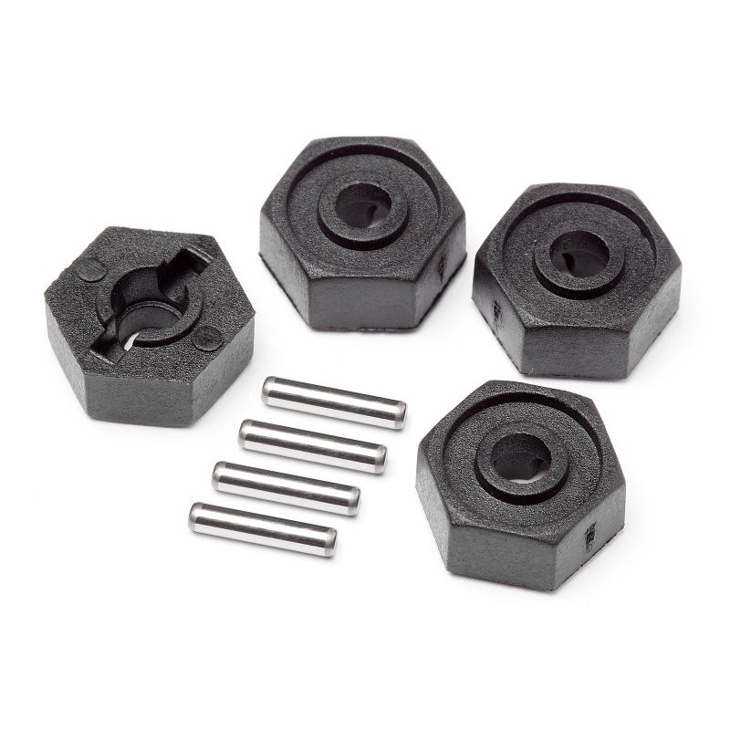 MAVERICK Wheel Hex Adaptors w/Pins 2x10 4pcs (Scout RC)