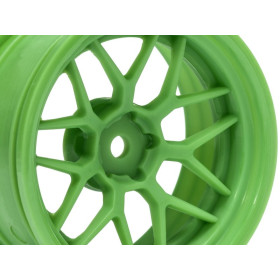 HPI RACING Felgi 2szt. 1/10 TECH 7 WHEEL GREEN 52X26X +6MM OFFSET