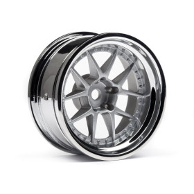 HPI RACING Felgi 2szt. 1/10 DY-CHAMPION 26MM WHEEL (CHROME/SILVER/9MM OS)