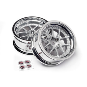 HPI RACING Felgi 2szt. 1/10 DY-CHAMPION 26MM WHEEL (CHROME/SILVER/9MM OS)