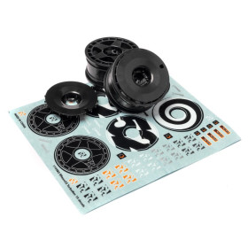HPI RACING Felgi 2szt. 1/10 FIFTEEN52 TURBOMAC WHEEL BLACK (26MM)
