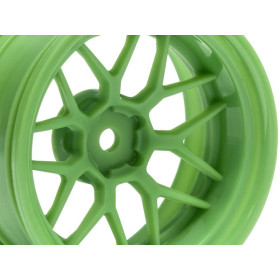 HPI RACING Felgi 2szt. 1/10 TECH 7 WHEEL GREEN 52X26X +9MM OFFSET