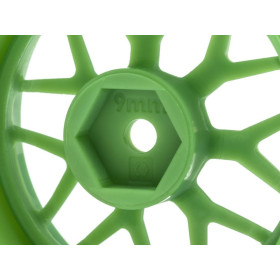 HPI RACING Felgi 2szt. 1/10 TECH 7 WHEEL GREEN 52X26X +9MM OFFSET