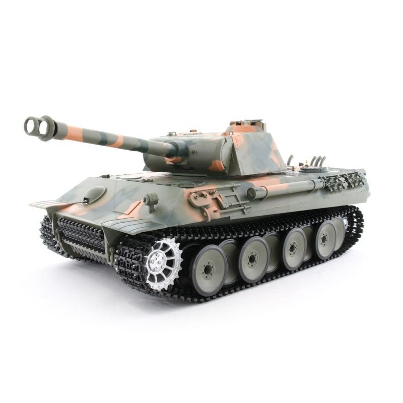 HENG LONG Czołg German Panther "Camo" 1/16 2.4GHz (działko ASG/dźwięk/dym)