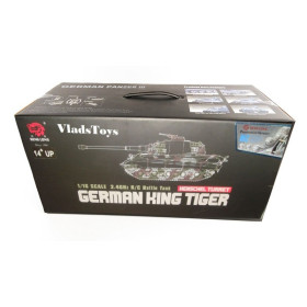 HENG LONG Czołg German King Tiger V.HENCHEL 2.4GHz 1/16 (działko ASG/dźwięk/dym)