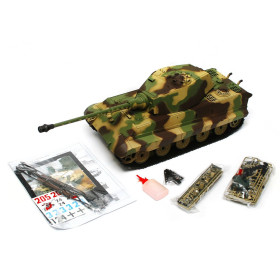 HENG LONG Czołg German King Tiger V.HENCHEL 2.4GHz 1/16 (działko ASG/dźwięk/dym)