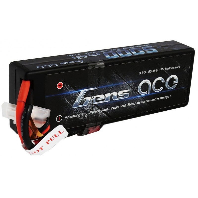 GENS ACE Akumulator HARDCASE LiPo 7,4V 5000mAh 50C 2S DEAN