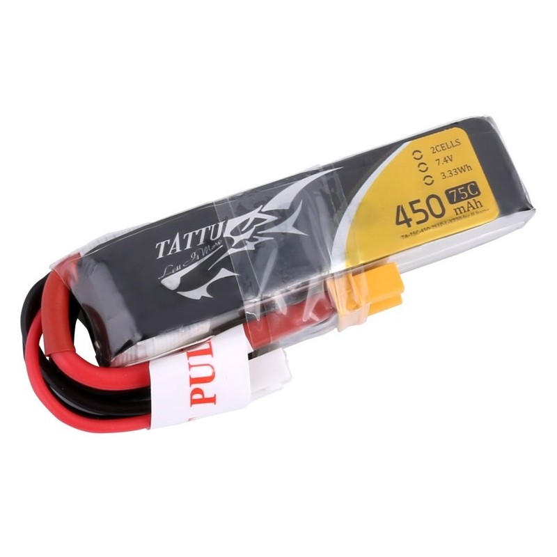 GENS ACE Akumulator LiPo TATTU 7,4V 450mAh 75C 2S1P XT30